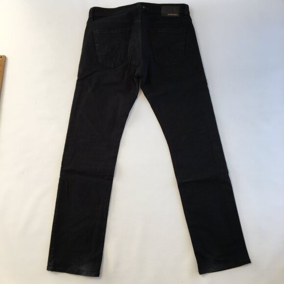 Diesel Larkee Regular Straight Black Button Fly Jeans 33 - Picture 4 of 12